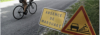 Loire-Atlantique : routes gravillonnées, cyclistes sacrifiés